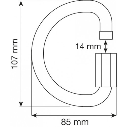 D Quick Link Alu 12 mm - Алуминиев майон с муфа