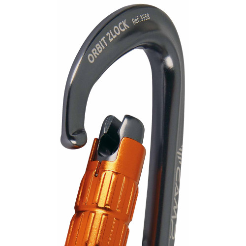 CAMP Orbit 2Lock - Compact, Auto-Locking Carabiner for Anchors, Belay & Rope Work