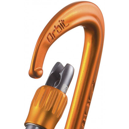 Orbit Lock orange - locking carabiner