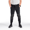 Northfinder Frederick Black - Stretch outdoor pants rib-structure