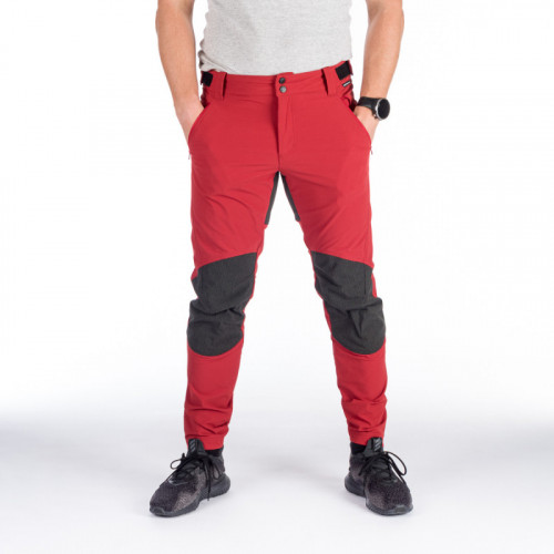 Northfinder Frederick Darkred - Stretch outdoor pants rib-structure