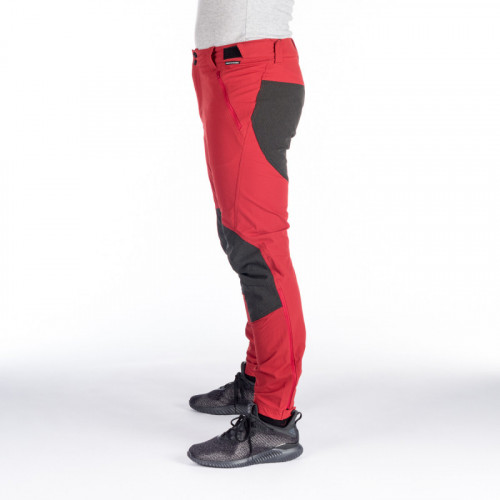Northfinder Frederick Darkred - Stretch outdoor pants rib-structure