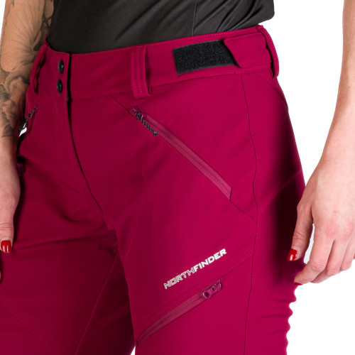 NorthFinder Lora Cherry - Trekking softshell pants