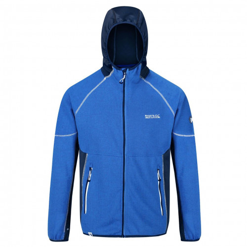 Kinver Hooded Stretch Fleeace - blue - men