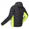 Regatta Harrock Hooded Puffer Jacket Black Dark Grey