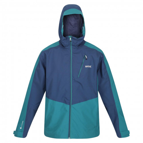 Regatta Highton Stretch II Waterproof Jacket Blue Pacific Green