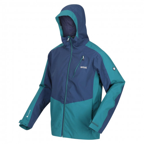 Regatta Highton Stretch II Waterproof Jacket Blue Pacific Green