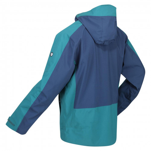 Regatta Highton Stretch II Waterproof Jacket Blue Pacific Green