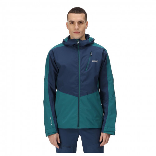 Regatta Highton Stretch II Waterproof Jacket Blue Pacific Green