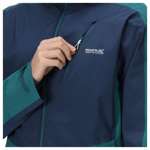 Regatta Highton Stretch II Waterproof Jacket Blue Pacific Green