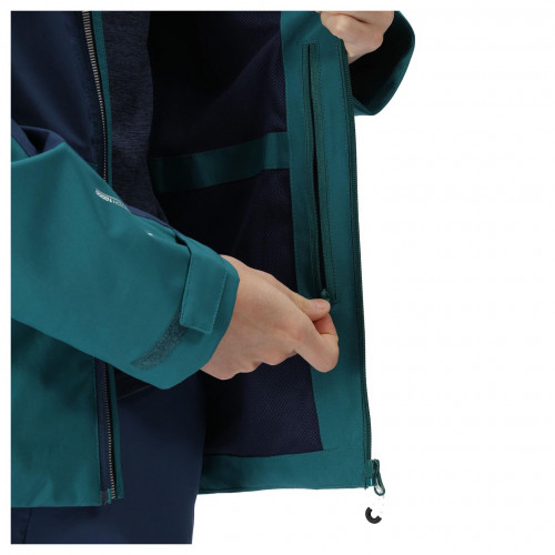 Regatta Highton Stretch II Waterproof Jacket Blue Pacific Green