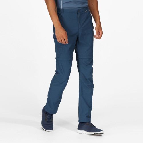 Regatta Leesville Zip Off Trousers Blue Wing