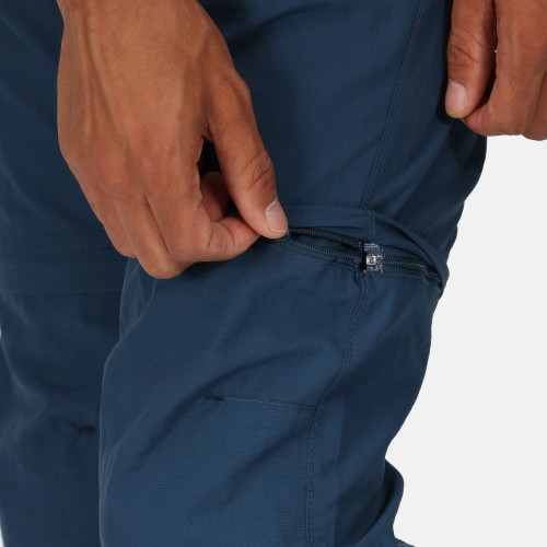 Regatta Leesville Zip Off Trousers Blue Wing