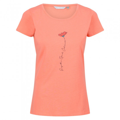 Breezed Print Coral T-Shirt