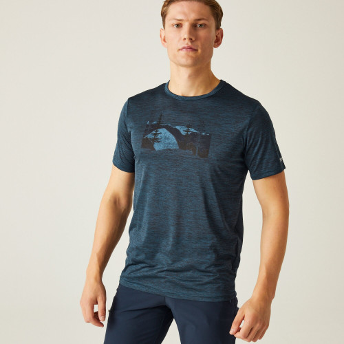 Regatta Fingal Denim Marl - Mъжка тениска