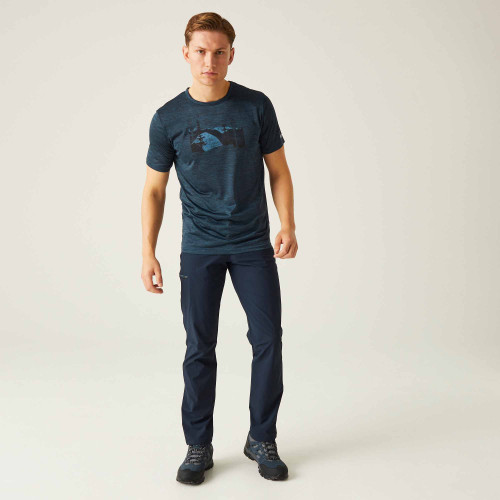 Regatta Fingal Denim Marl - Mъжка тениска