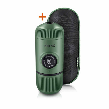 Nanopresso Moss Green + Case