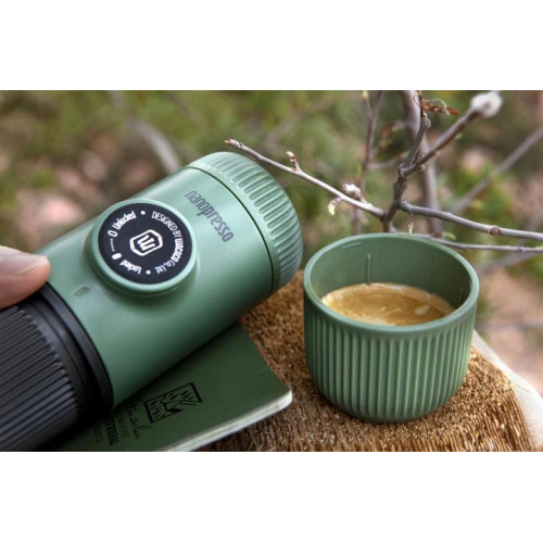 Portable espresso machine Wacaco Nanopresso Moss Green with Case