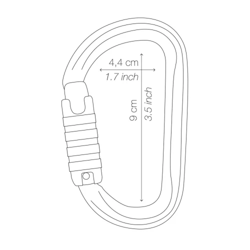 Petzl AM'D TRIACT-LOCK карабинер за работа на височина и въжени системи