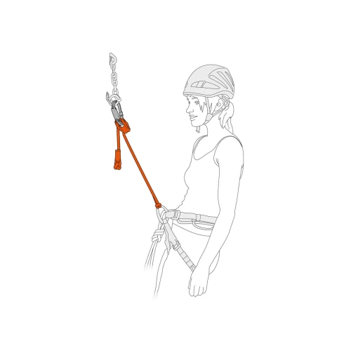 Petzl Connect Adjust - Adjustable single lanyard for climbing and mountaineering 