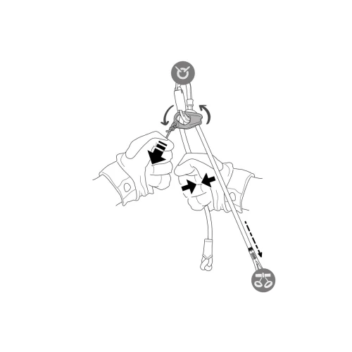 Petzl Connect Adjust - Adjustable single lanyard for climbing and mountaineering 