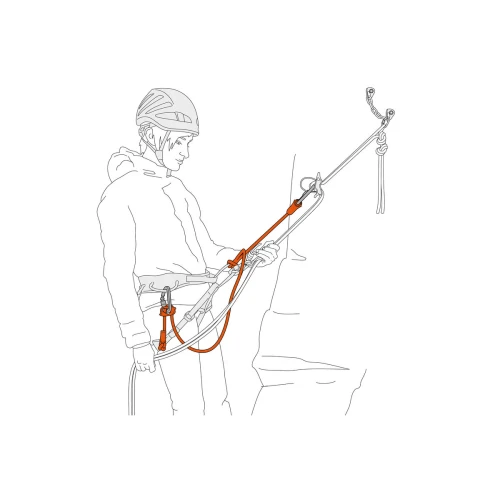 Petzl DUAL CONNECT ADJUST - Adjustable Double Lanyard for Multi-Pitch Climbing
