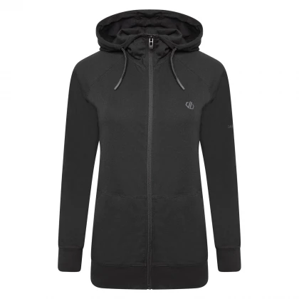 Pull Through Zip Hoodie Black 