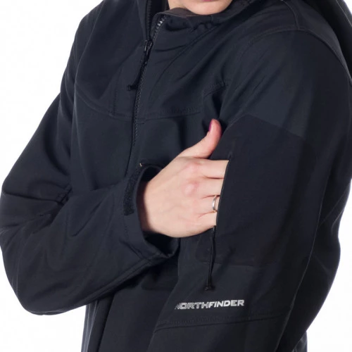 NorthFinder Jeanne Black - Softshell jacket