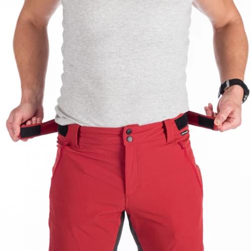Northfinder Frederick Darkred - Stretch outdoor pants rib-structure