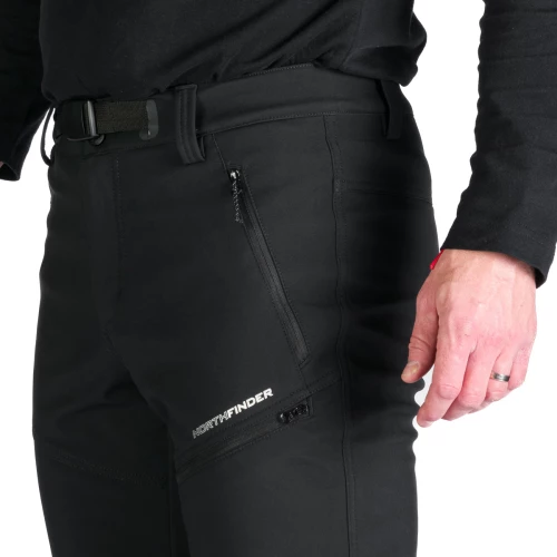 NorthFinder Massimo Black trekking softshell pants
