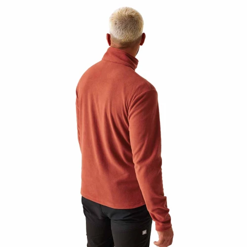 Мъжки полар с половин цип Thompson Red Ochre на Regatta