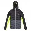 Regatta Harrock Hooded Puffer Jacket Black Dark Grey Regatta Harrock Hooded Puffer Jacket Black Dark Grey