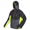 Regatta Harrock Hooded Puffer Jacket Black Dark Grey Regatta Harrock Hooded Puffer Jacket Black Dark Grey