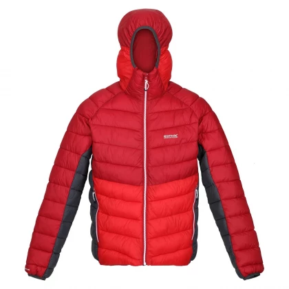 Harrock Hooded Puffer Jacket Dark Red