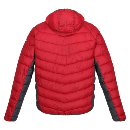 Harrock Hooded Puffer Jacket Dark Red