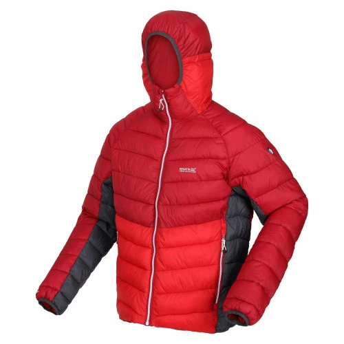 Regatta Harrock Hooded Puffer Jacket Dark Red