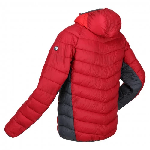 Regatta Harrock Hooded Puffer Jacket Dark Red