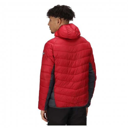 Regatta Harrock Hooded Puffer Jacket Dark Red