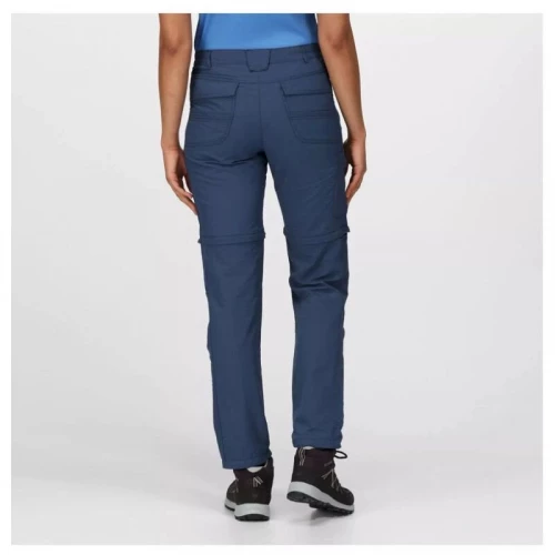 Regatta Chaska Zip Off Walking Trousers Dark Denim