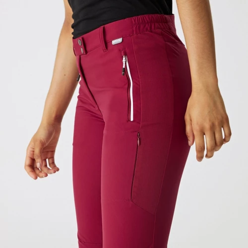 Regatta Mountain Winter Rumba Red - Дамски еластичен софтшел панталон