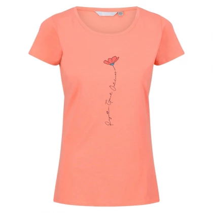 Breezed Print Coral T-Shirt