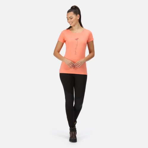 Regatta Breezed Print Coral T-Shirt