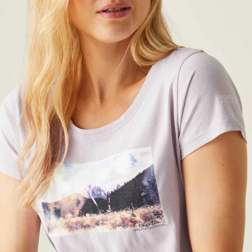 Regatta Breezed Print Lilac Frost T-Shirt