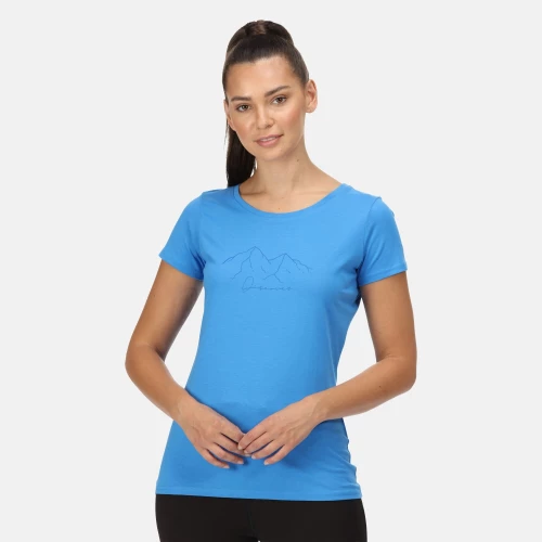 Regatta Breezed Print Sonic Blue T-Shirt