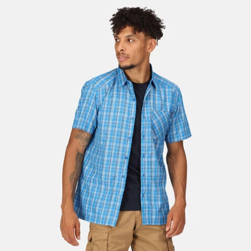 Regatta Kalambо Short Sleeved Shirt Indigo Blue