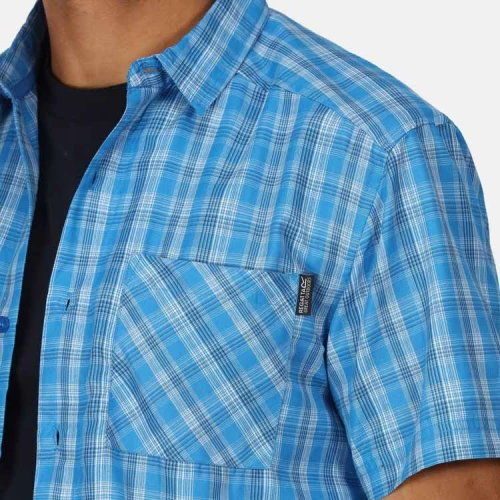 Regatta Kalambо Short Sleeved Shirt Indigo Blue