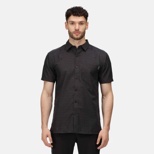 Regatta Mindano VI Short Sleeve Shirt Ash Floral
