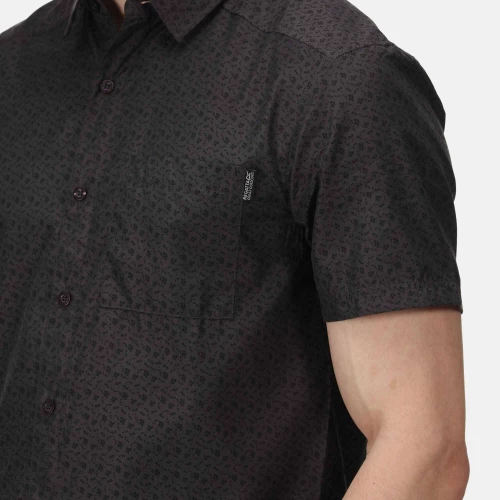 Regatta Mindano VI Short Sleeve Shirt Ash Floral