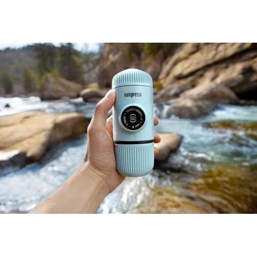 Portable espresso machine Wacaco Nanopresso Actic Blue with Case
