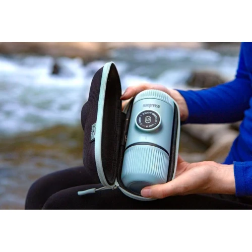 Portable espresso machine Wacaco Nanopresso Actic Blue with Case